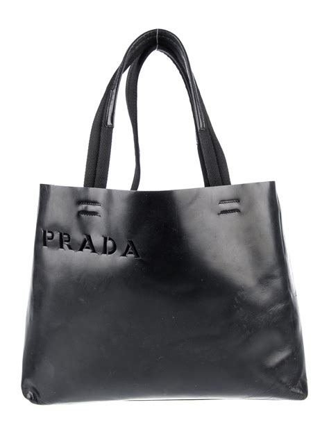 Prada Spazzolato Laser Cut Tote 